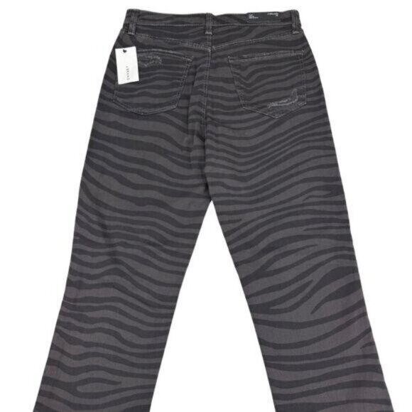 J Brand Ruby High-Rise Crop Cigarette Jean Womens In Black Dazzle Destruct 25 - Picture 7 of 7